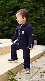 Ceketli Erkek Bebek 6-24 Ay Triko Takım