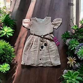 Kemerli Kız Çocuk Elbisesi