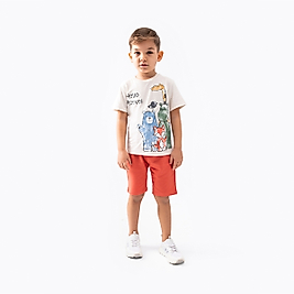 Hello Monvoi Baskılı 2-5 Yaş Erkek Takım 2'li