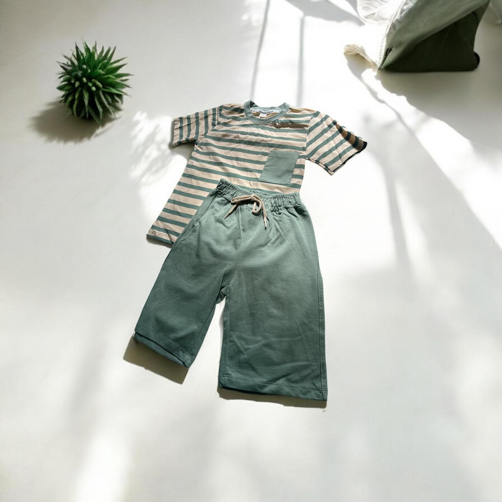 Çizgili  Erkek Çocuk Alt Üst Takım