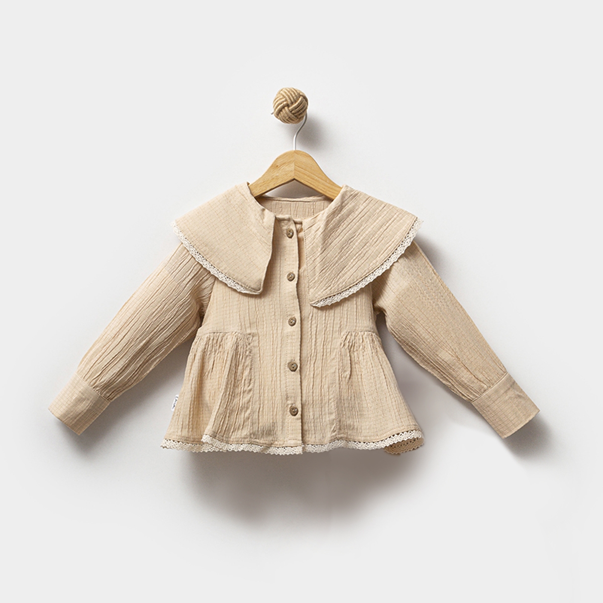 Kız Çocuk 1-4 Yaş Müslin Gömlek