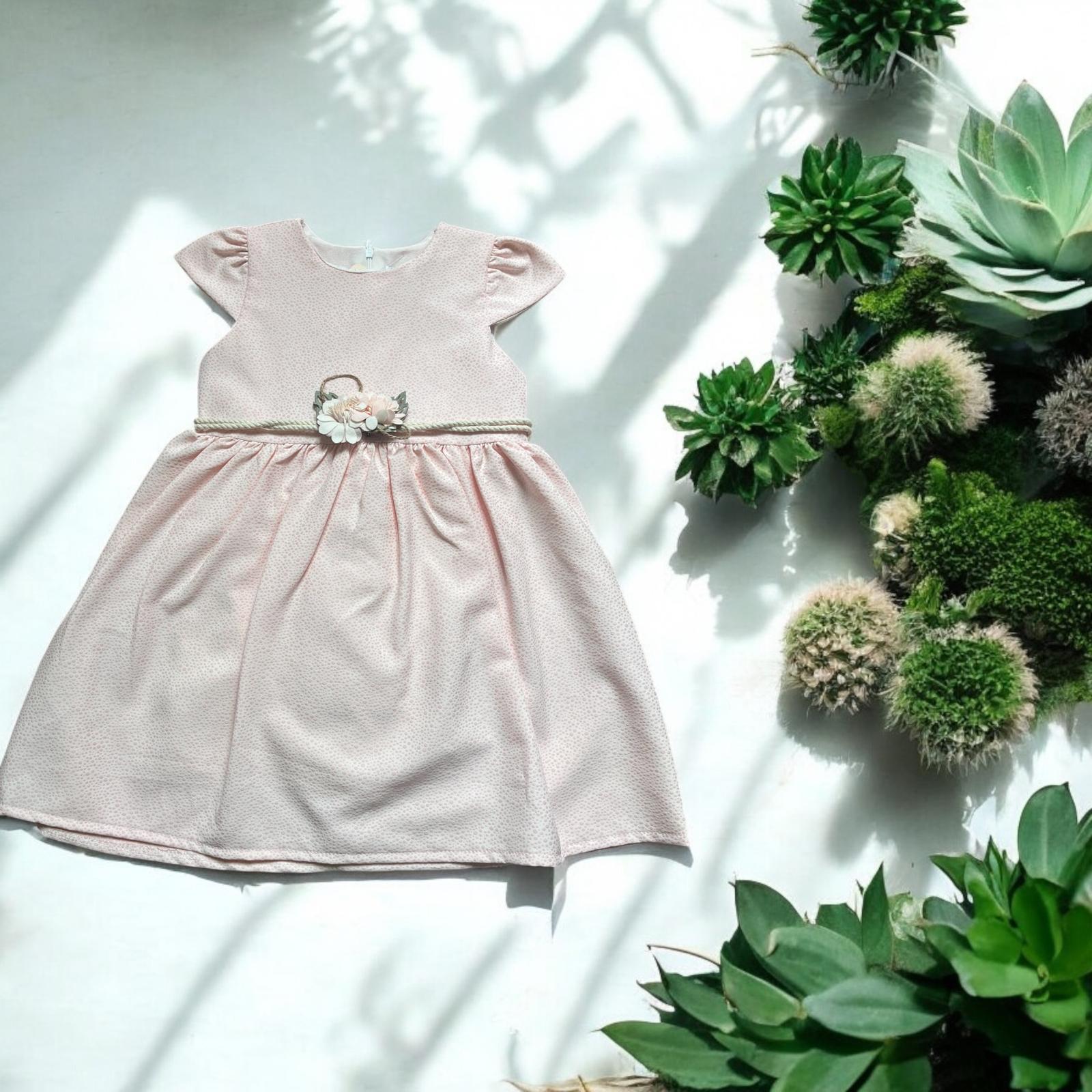 Puantiyeli Kız Çocuk Elbise 2-5 Yaş