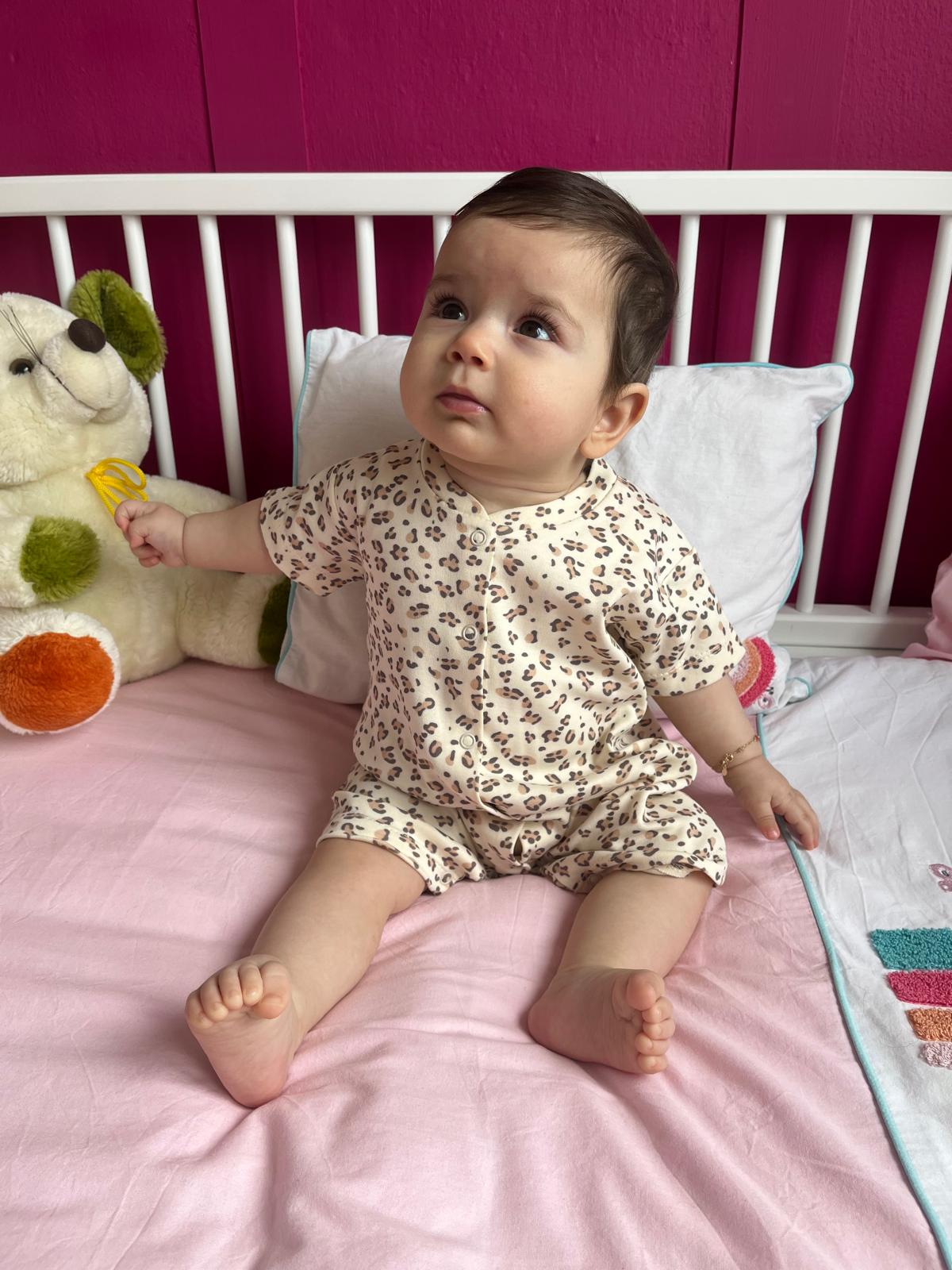 Pati Baskılı Yazlık Tulum 03-12 Ay