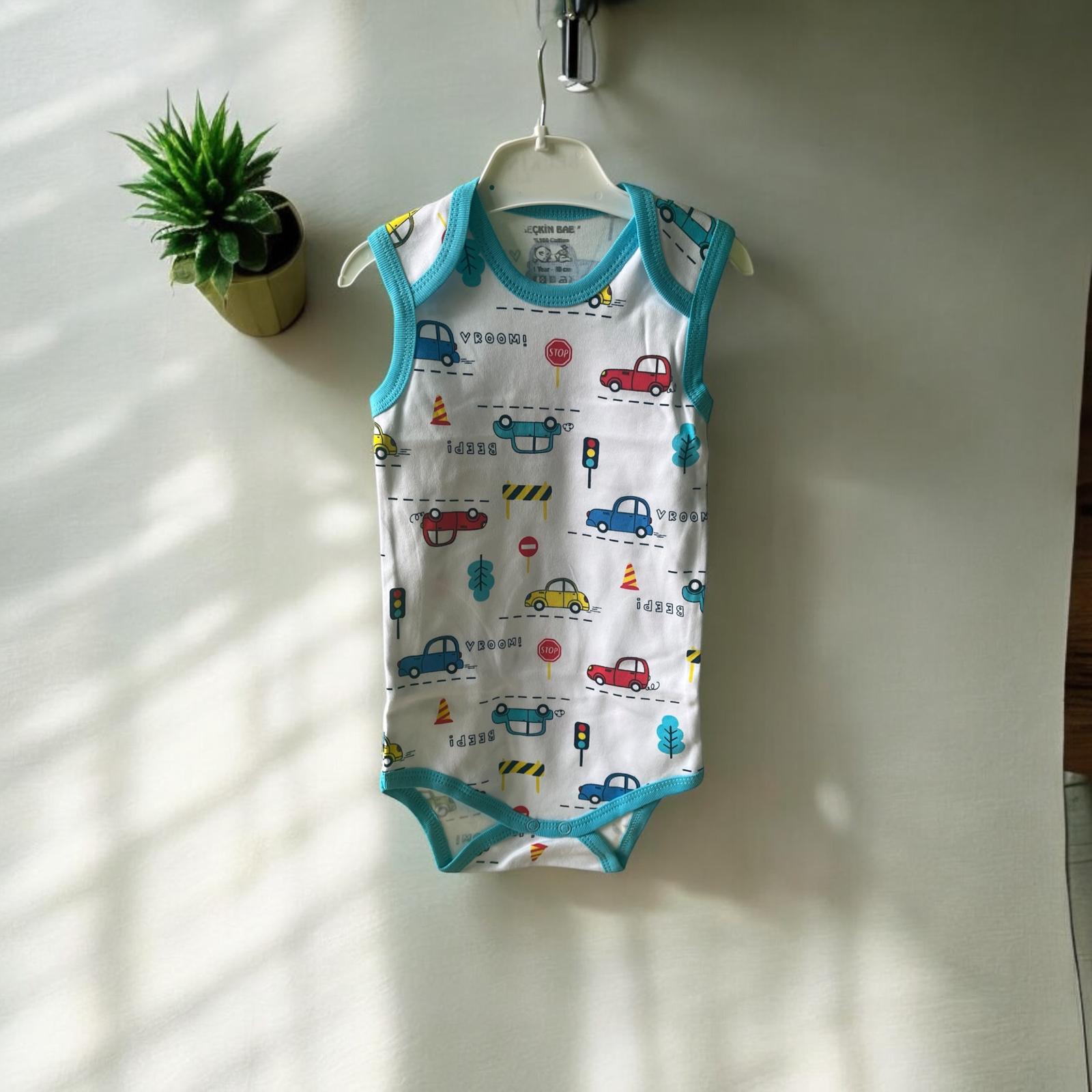 03-12 Ay Askılı Desenli Zıbın